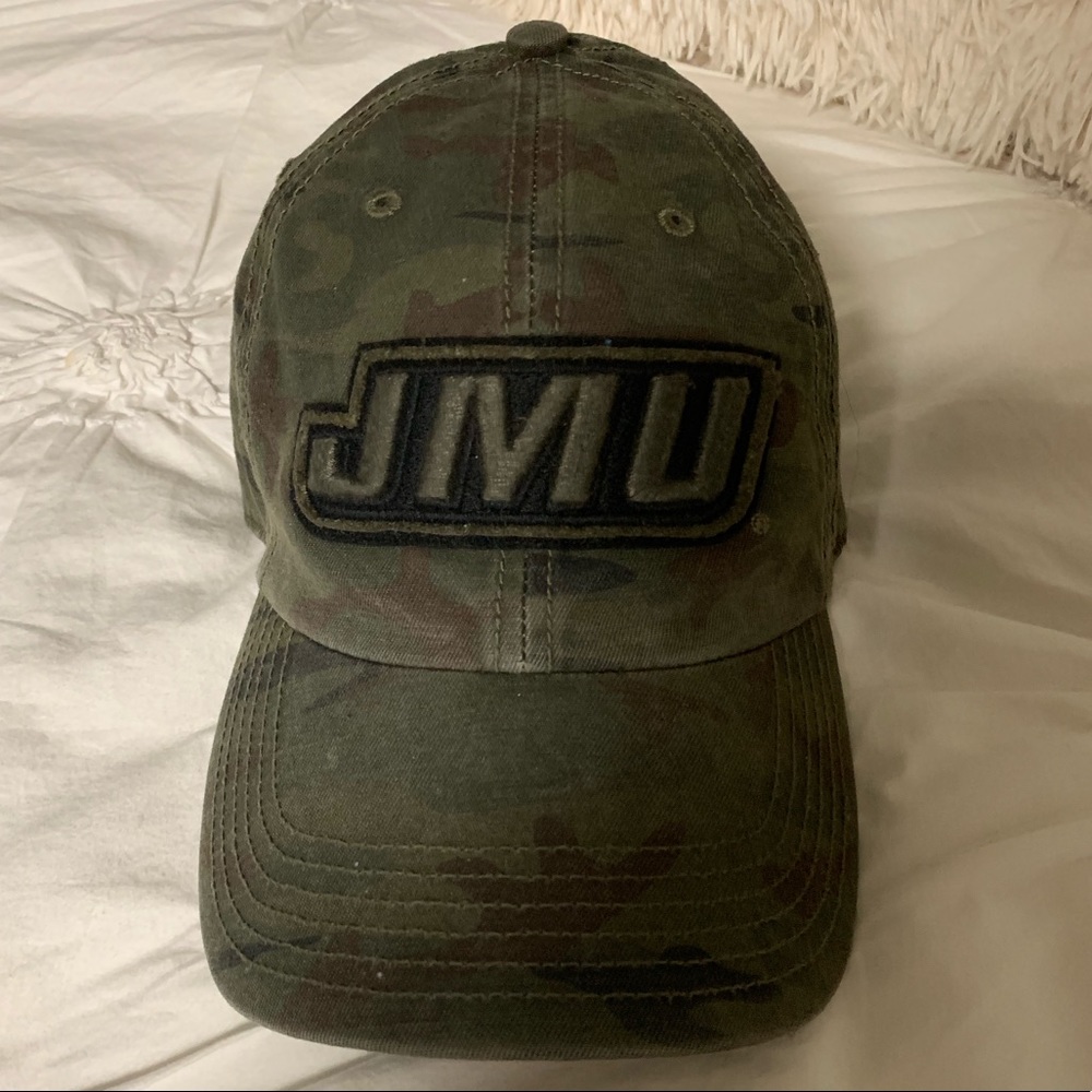 JMU camo baseball hat